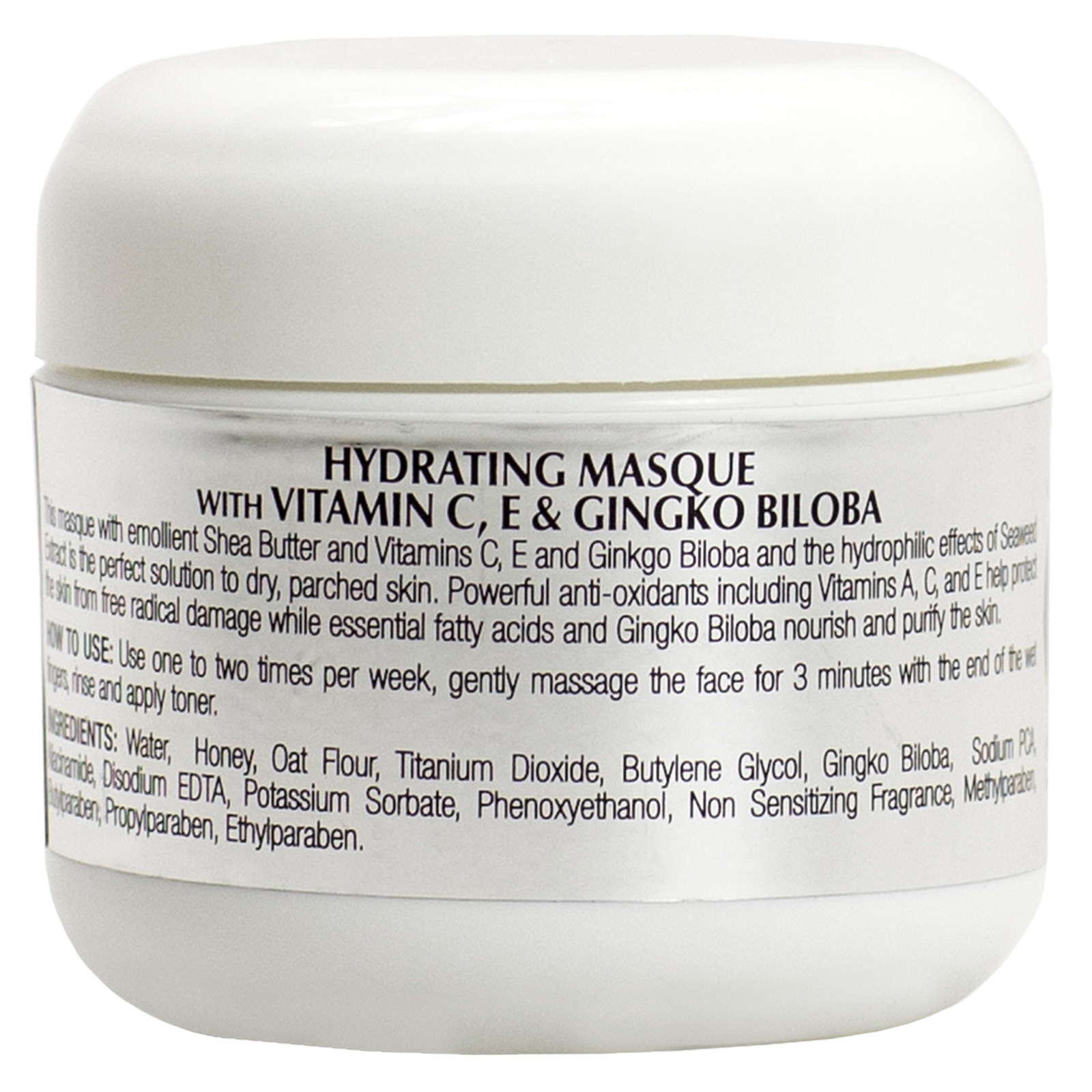 Hydrating Masque with Vitamin C, E & Gingko Biloba - Essence de Beauté